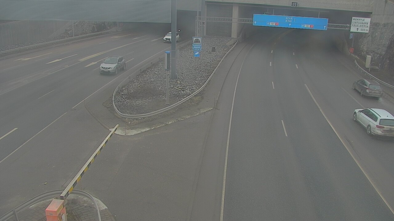 Weather Camera Image Väg 101 Mestarintunneli, puomi, Espoo, Uusimaa