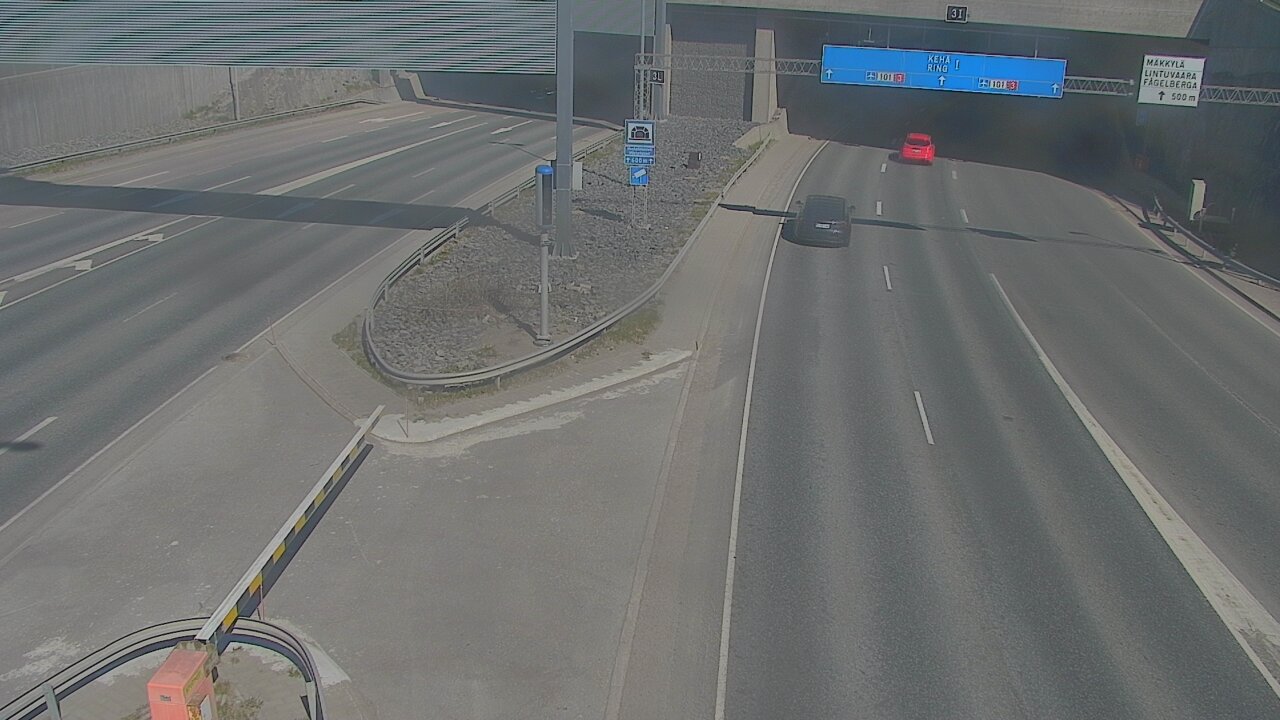 Kelikamerat Kuva Tie 101 Mestarintunneli, puomi länsi, Espoo, Uusimaa