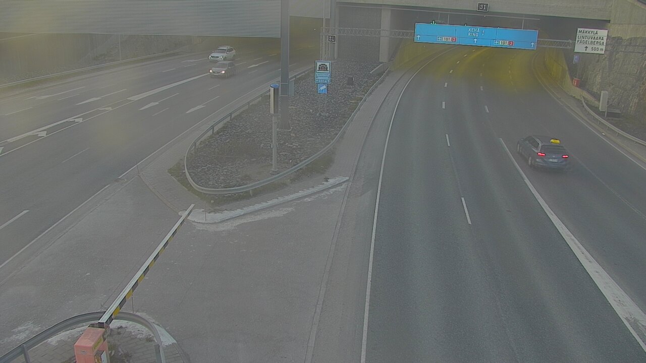 Kelikamerat Kuva Tie 101 Mestarintunneli, puomi länsi, Espoo, Uusimaa