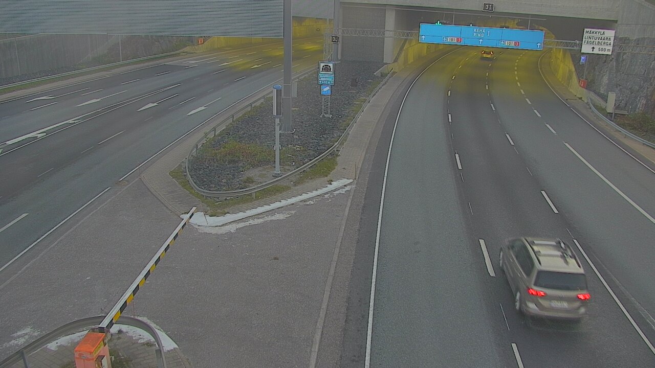 Weather Camera Image Väg 101 Mestarintunneli, puomi, Espoo, Uusimaa