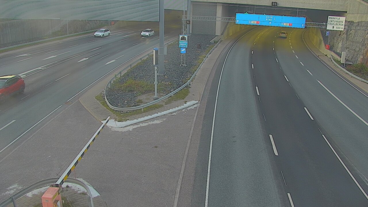Kelikamerat Kuva Tie 101 Mestarintunneli, puomi länsi, Espoo, Uusimaa