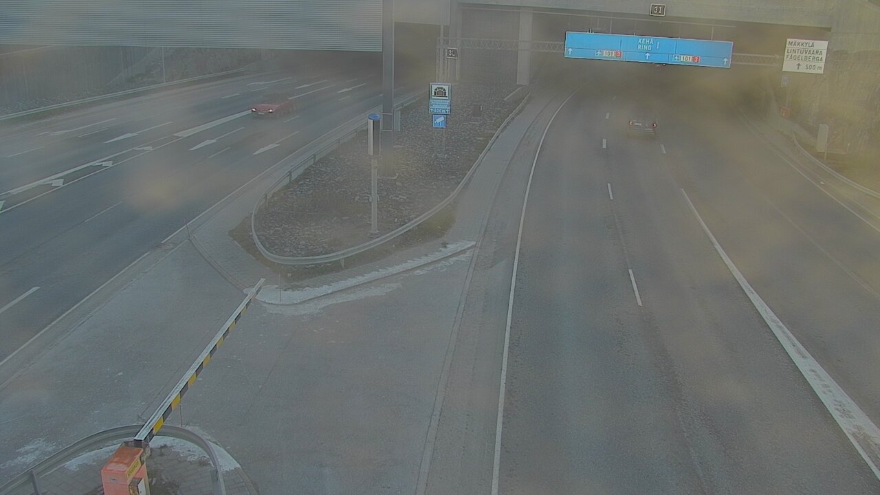 Weather Camera Image Väg 101 Mestarintunneli, puomi, Espoo, Uusimaa