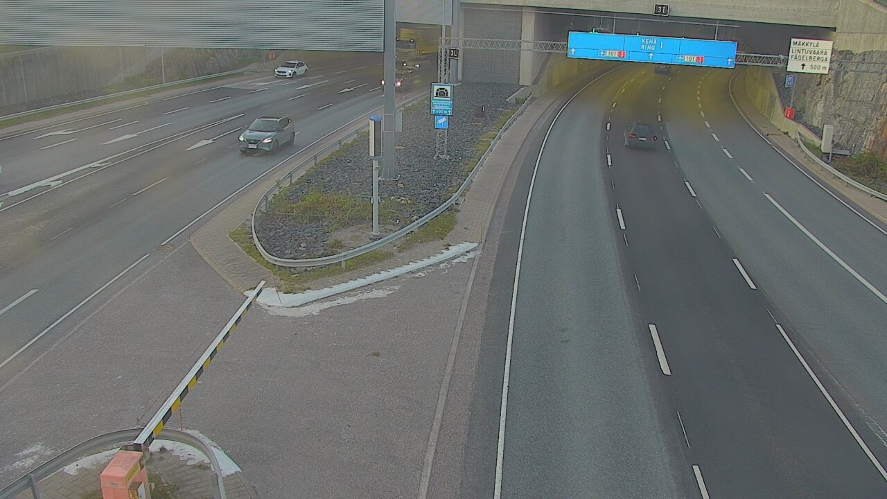 Kelikamerat Kuva Tie 101 Mestarintunneli, puomi länsi, Espoo, Uusimaa