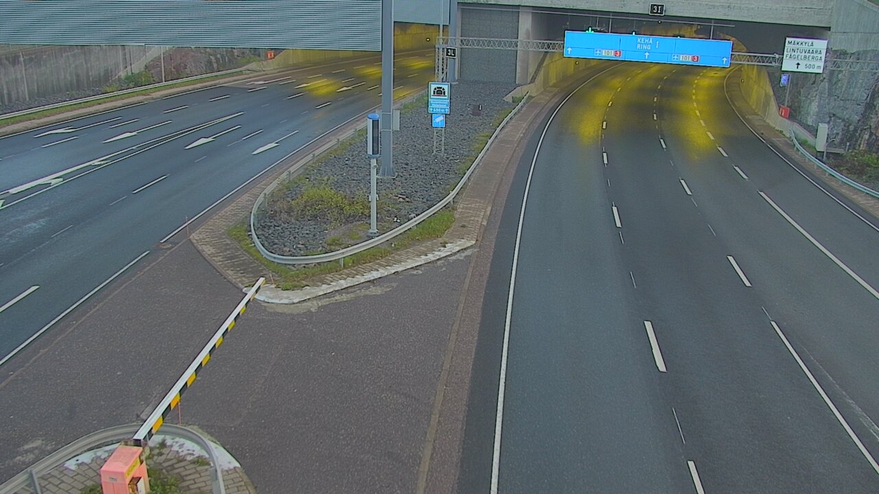 Kelikamerat Kuva Tie 101 Mestarintunneli, puomi länsi, Espoo, Uusimaa