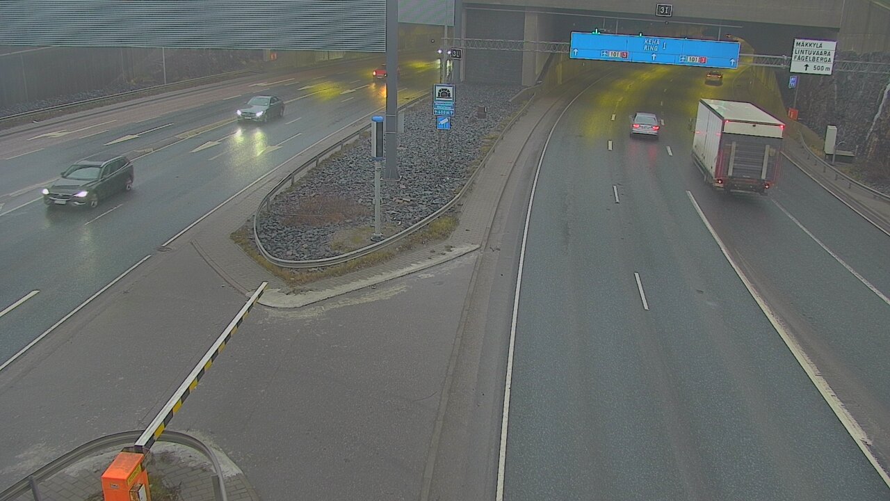 Kelikamerat Kuva Tie 101 Mestarintunneli, puomi länsi, Espoo, Uusimaa