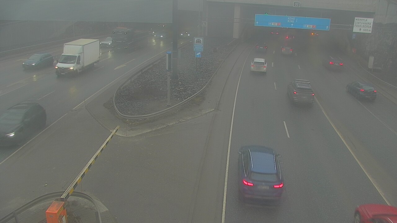 Kelikamerat Kuva Tie 101 Mestarintunneli, puomi länsi, Espoo, Uusimaa