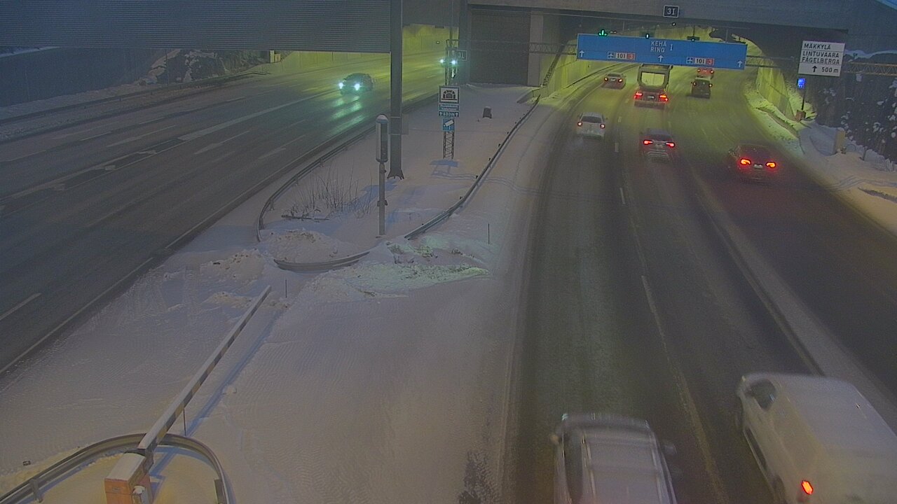 Kelikamerat Kuva Tie 101 Mestarintunneli, puomi länsi, Espoo, Uusimaa