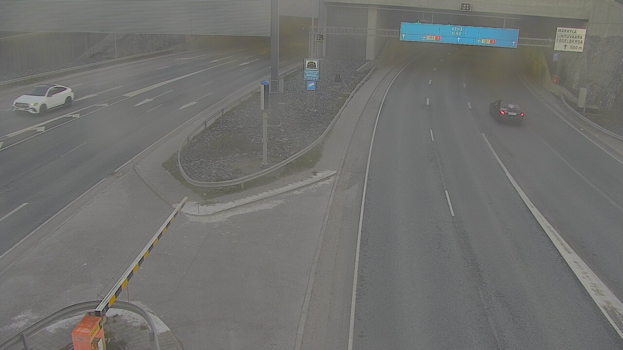 Weather Camera Image Väg 101 Mestarintunneli, puomi, Espoo, Uusimaa