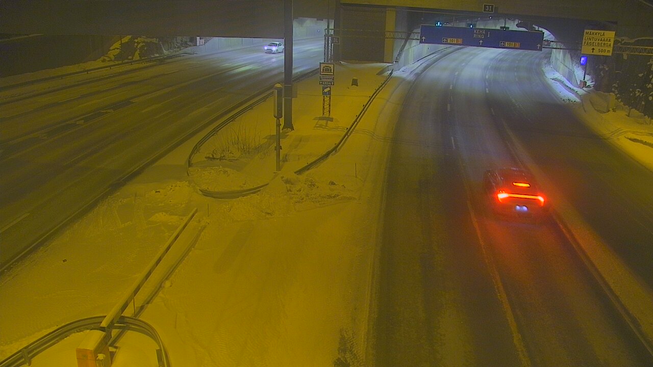 Kelikamerat Kuva Tie 101 Mestarintunneli, puomi länsi, Espoo, Uusimaa