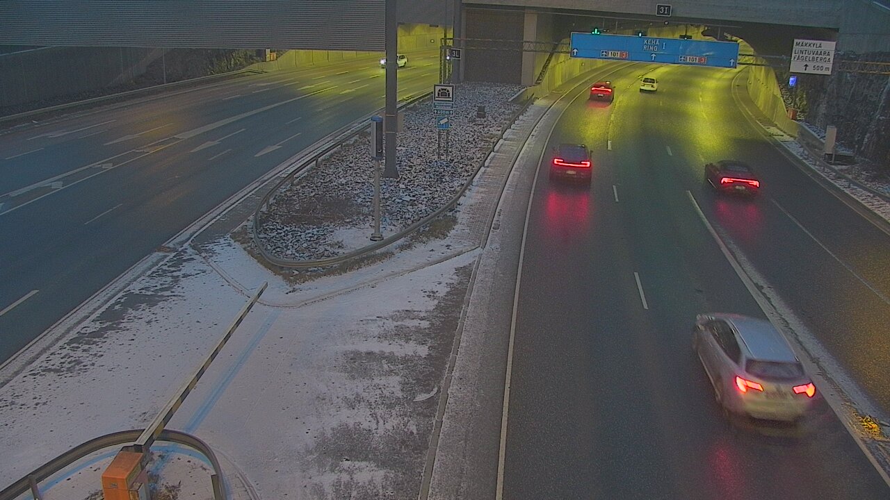 Kelikamerat Kuva Tie 101 Mestarintunneli, puomi länsi, Espoo, Uusimaa