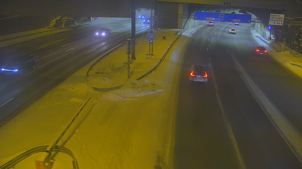 Kelikamerat Kuva Tie 101 Mestarintunneli, puomi länsi, Espoo, Uusimaa