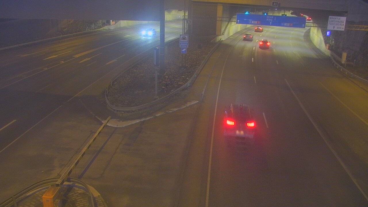 Weather Camera Image Väg 101 Mestarintunneli, puomi, Espoo, Uusimaa
