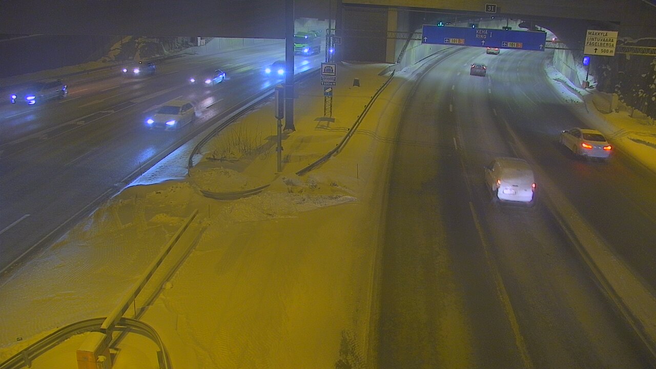 Kelikamerat Kuva Tie 101 Mestarintunneli, puomi länsi, Espoo, Uusimaa