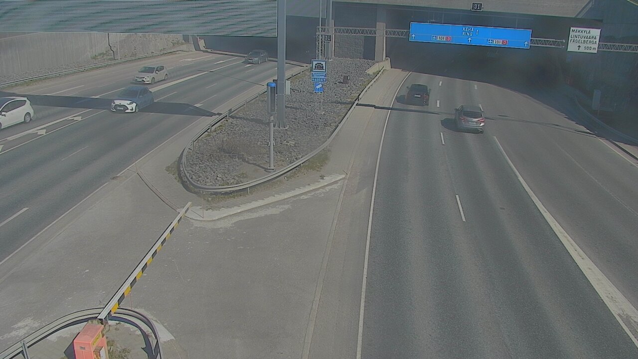 Kelikamerat Kuva Tie 101 Mestarintunneli, puomi länsi, Espoo, Uusimaa
