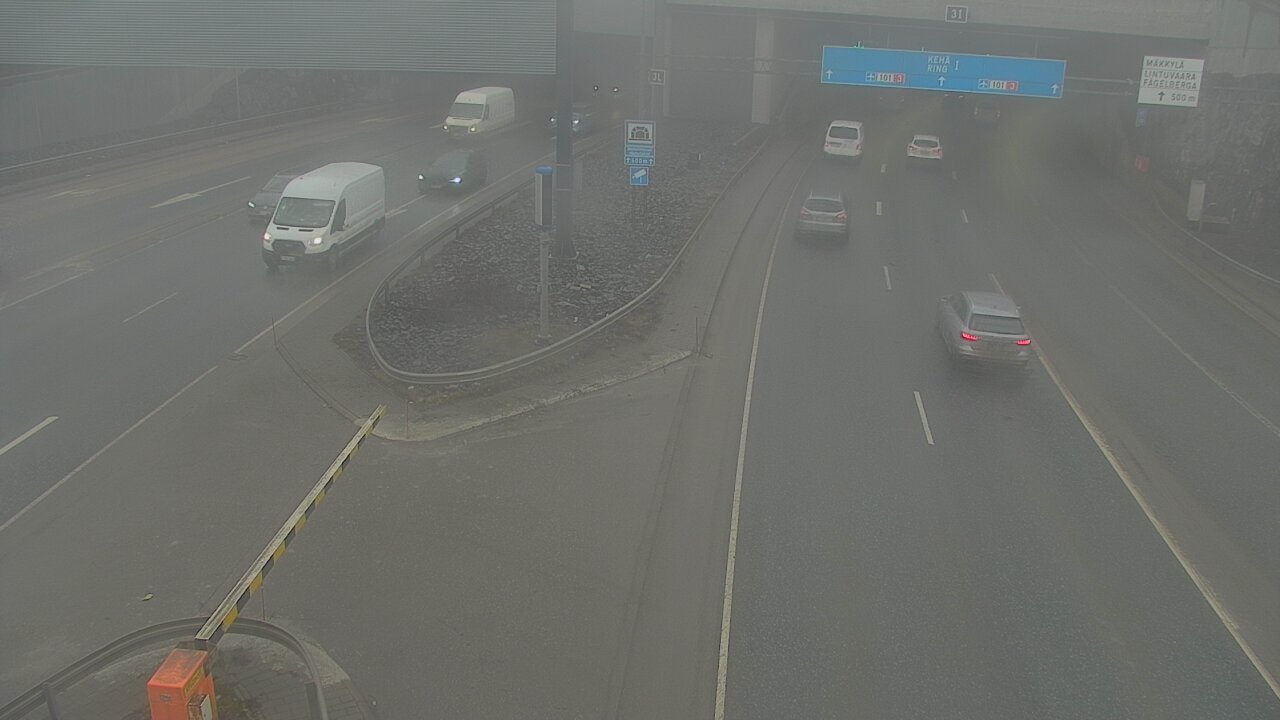 Kelikamerat Kuva Tie 101 Mestarintunneli, puomi länsi, Espoo, Uusimaa