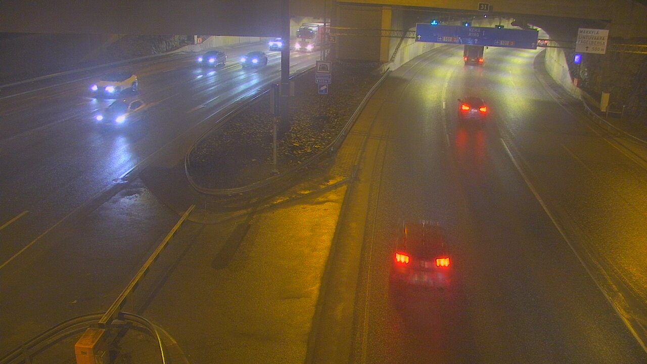 Kelikamerat Kuva Tie 101 Mestarintunneli, puomi länsi, Espoo, Uusimaa