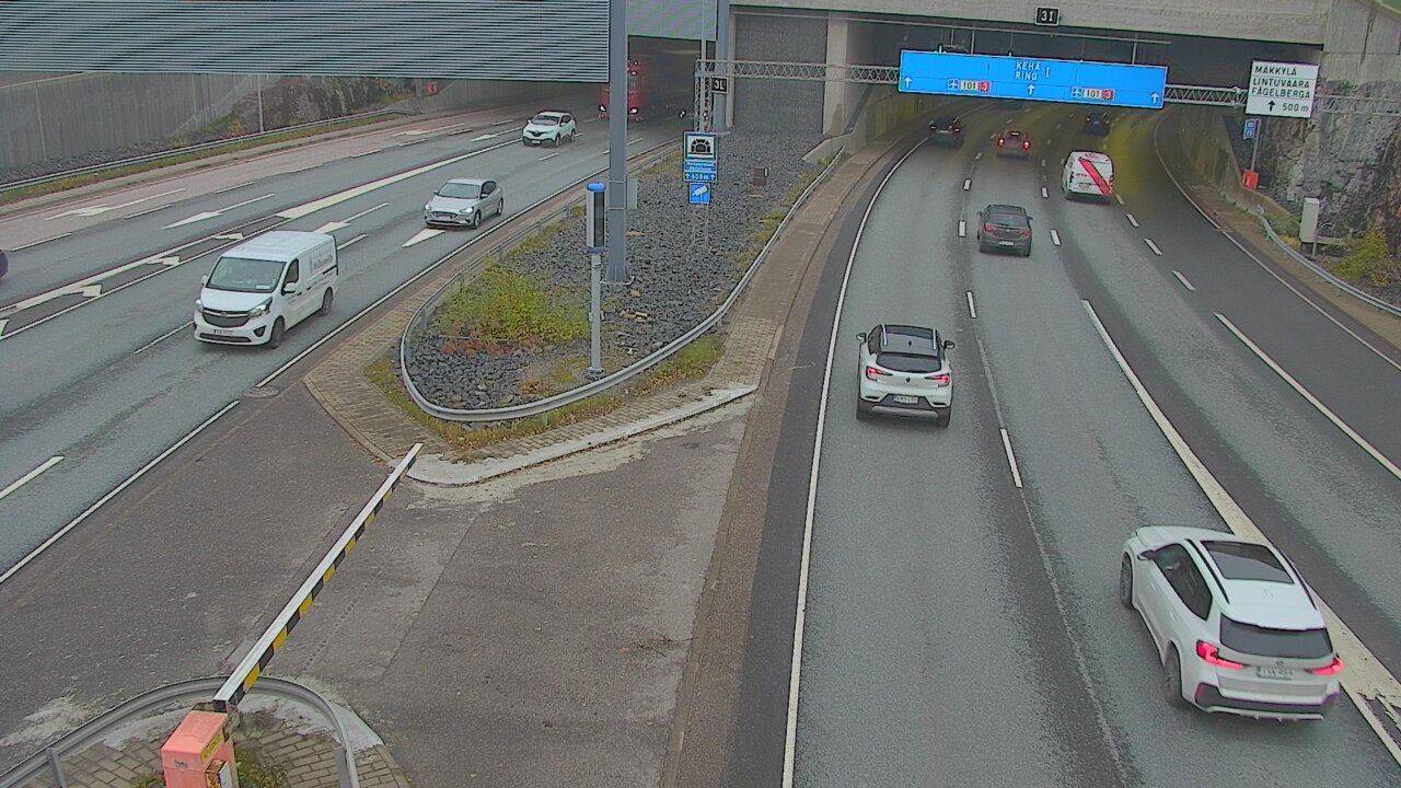 Kelikamerat Kuva Tie 101 Mestarintunneli, puomi länsi, Espoo, Uusimaa