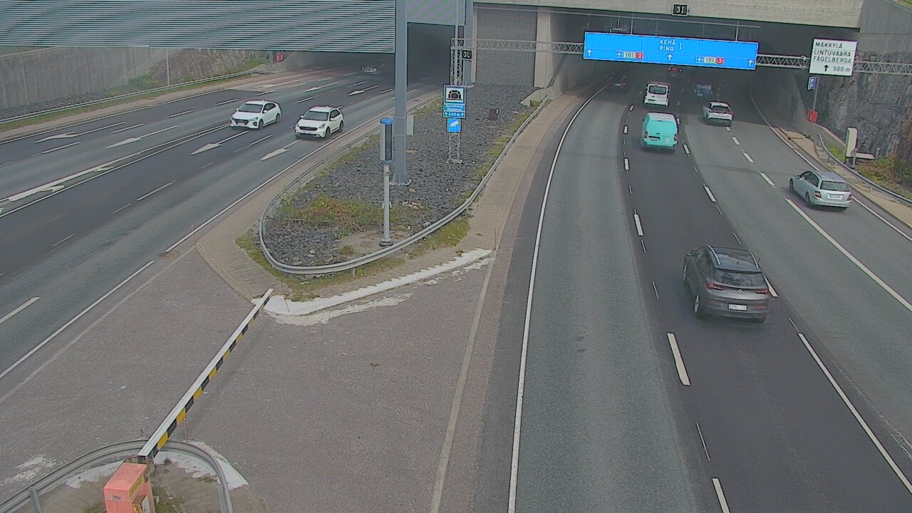 Kelikamerat Kuva Tie 101 Mestarintunneli, puomi länsi, Espoo, Uusimaa
