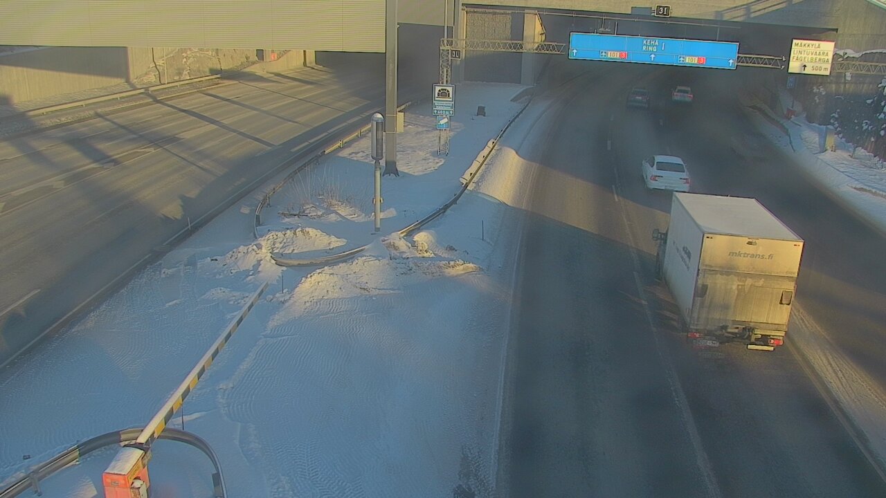 Kelikamerat Kuva Tie 101 Mestarintunneli, puomi länsi, Espoo, Uusimaa