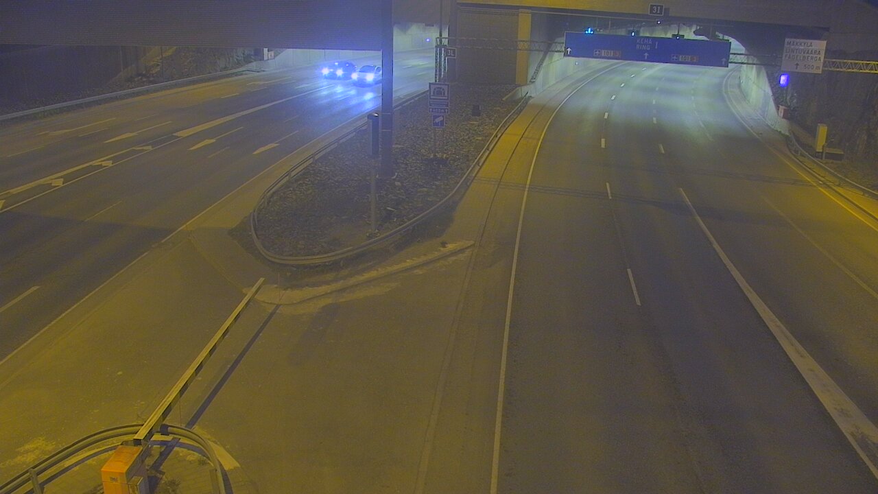 Weather Camera Image Väg 101 Mestarintunneli, puomi, Espoo, Uusimaa