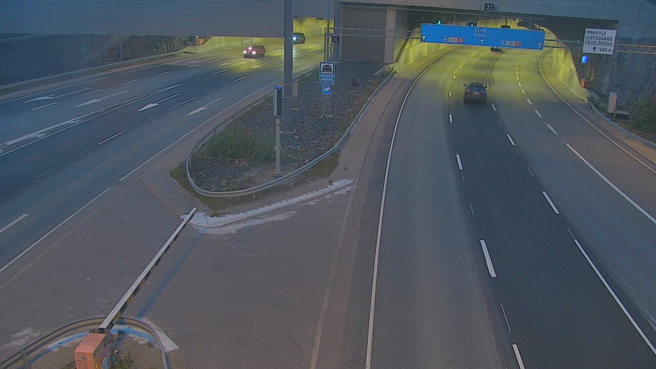 Kelikamerat Kuva Tie 101 Mestarintunneli, puomi länsi, Espoo, Uusimaa