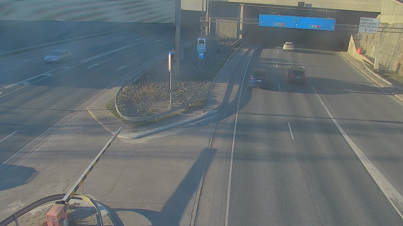 Kelikamerat Kuva Tie 101 Mestarintunneli, puomi länsi, Espoo, Uusimaa