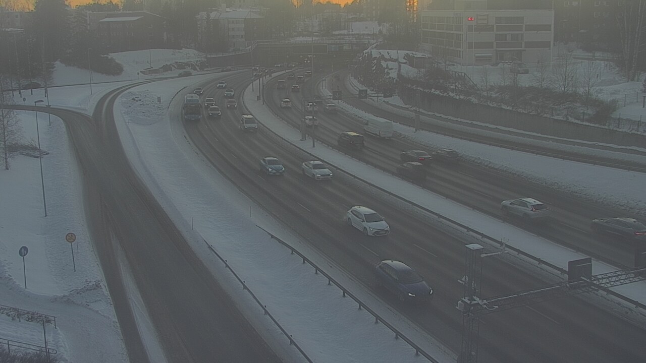 Weather Camera Image Road 101 Espoo, Vallikallio, Espoo, Uusimaa
