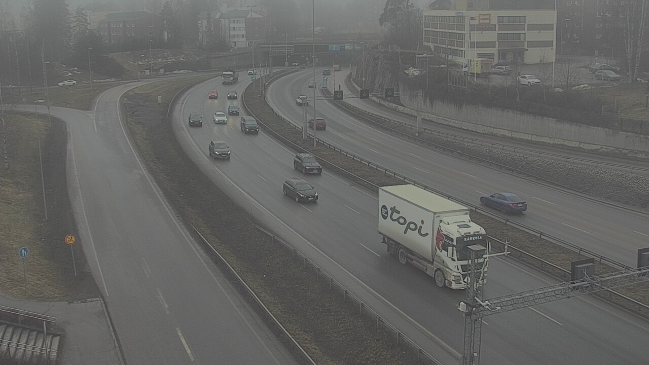 Weather Camera Image Road 101 Espoo, Vallikallio, Espoo, Uusimaa