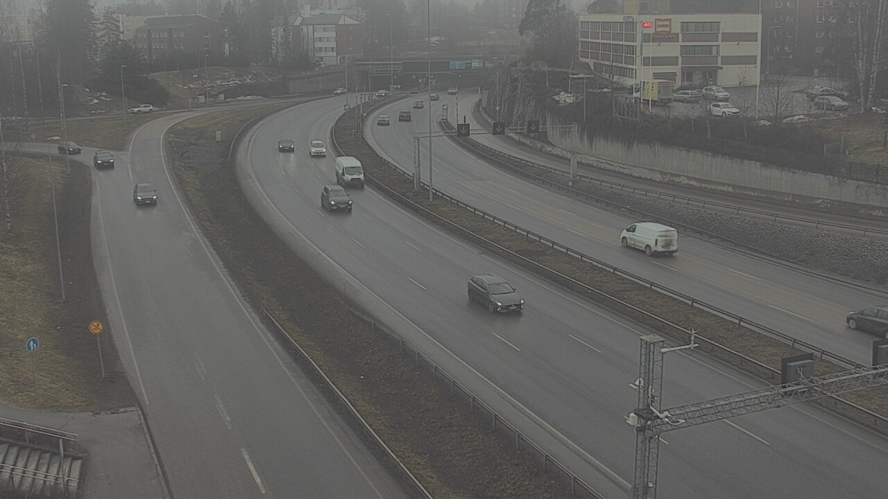 Weather Camera Image Road 101 Espoo, Vallikallio, Espoo, Uusimaa