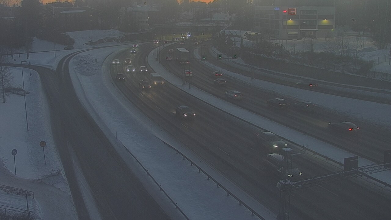 Weather Camera Image Road 101 Espoo, Vallikallio, Espoo, Uusimaa