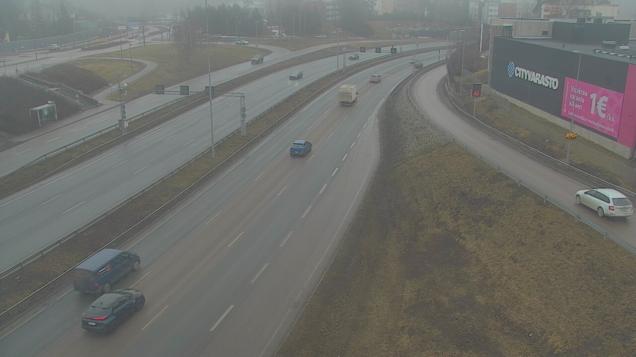 Weather Camera Image Road 101 Espoo LRamppi, Espoo, Uusimaa
