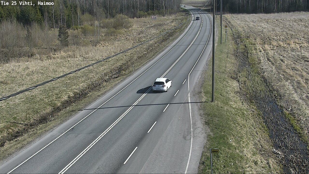 Weather Camera Image Väg 25 Vichtis, Haimoo, Vihti, Uusimaa