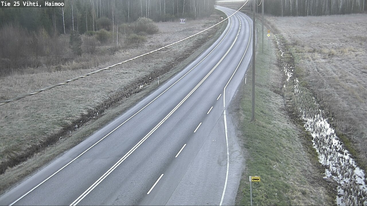 Weather Camera Image Väg 25 Vichtis, Haimoo, Vihti, Uusimaa