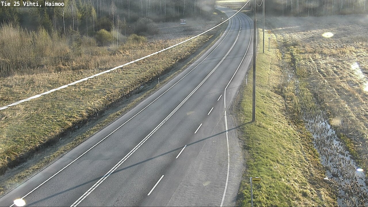 Weather Camera Image Väg 25 Vichtis, Haimoo, Vihti, Uusimaa