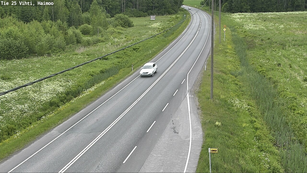 Weather Camera Image Väg 25 Vichtis, Haimoo, Vihti, Uusimaa