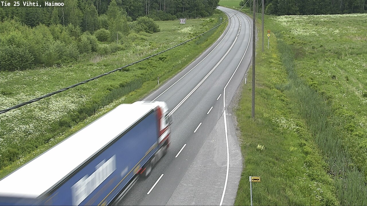 Weather Camera Image Väg 25 Vichtis, Haimoo, Vihti, Uusimaa
