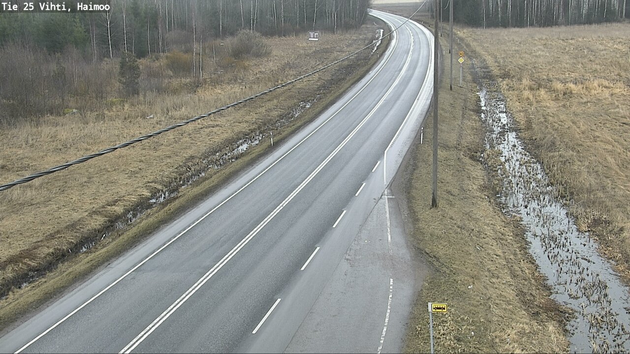 Weather Camera Image Väg 25 Vichtis, Haimoo, Vihti, Uusimaa