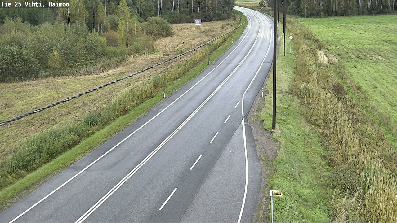 Weather Camera Image Väg 25 Vichtis, Haimoo, Vihti, Uusimaa