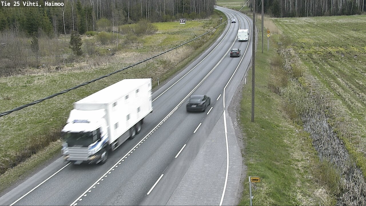 Weather Camera Image Väg 25 Vichtis, Haimoo, Vihti, Uusimaa