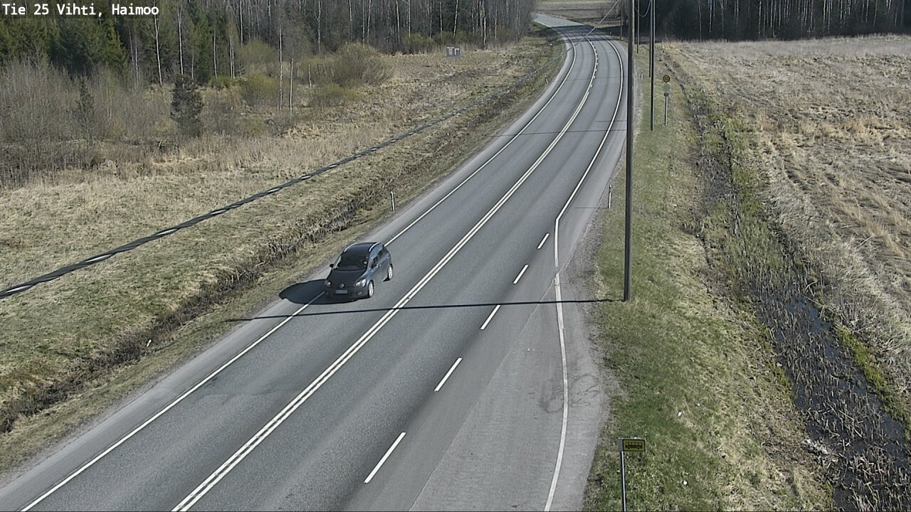 Weather Camera Image Väg 25 Vichtis, Haimoo, Vihti, Uusimaa