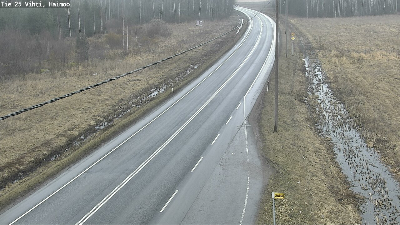 Weather Camera Image Väg 25 Vichtis, Haimoo, Vihti, Uusimaa