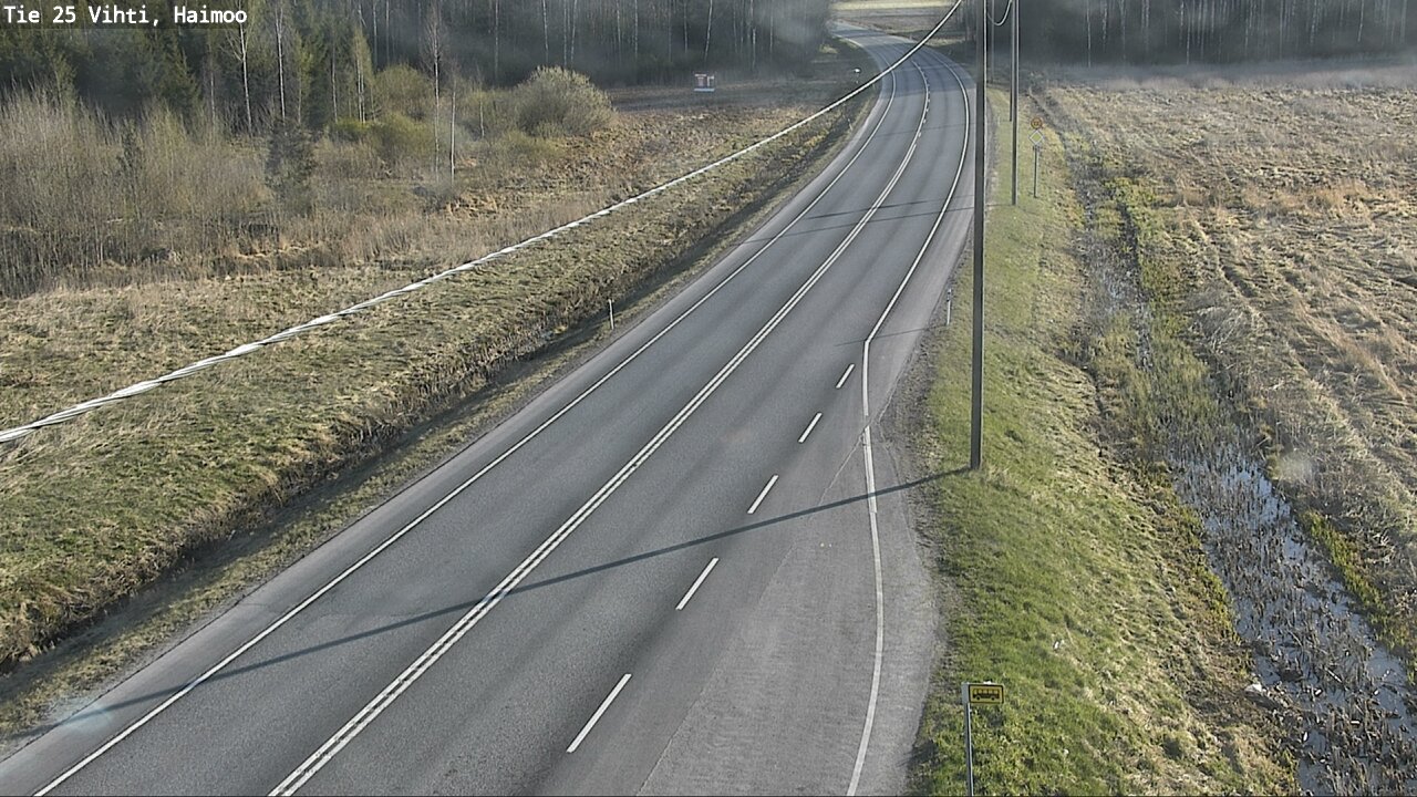 Weather Camera Image Väg 25 Vichtis, Haimoo, Vihti, Uusimaa