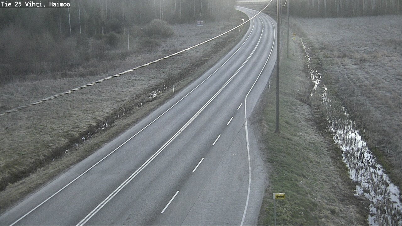 Weather Camera Image Väg 25 Vichtis, Haimoo, Vihti, Uusimaa