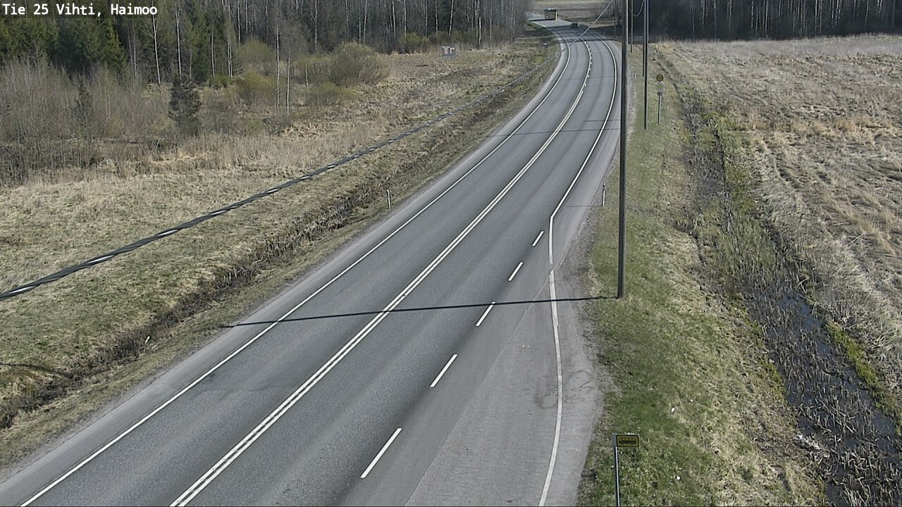 Weather Camera Image Väg 25 Vichtis, Haimoo, Vihti, Uusimaa