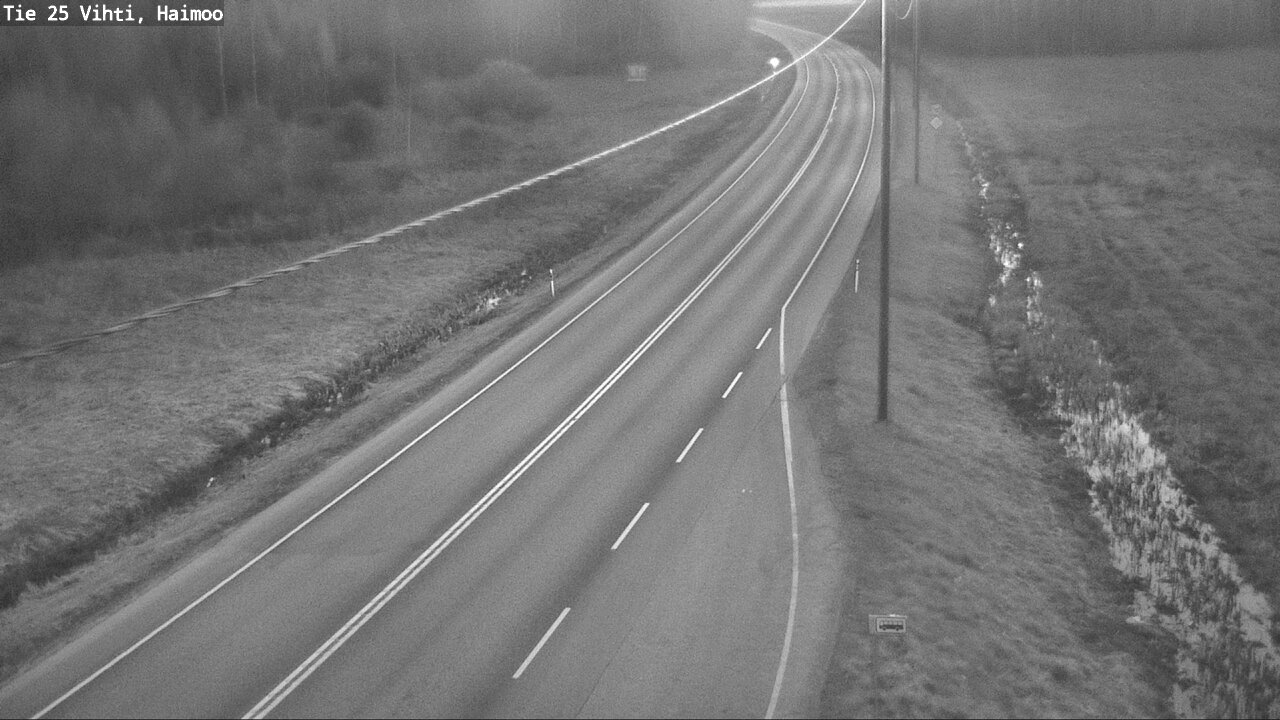 Weather Camera Image Väg 25 Vichtis, Haimoo, Vihti, Uusimaa