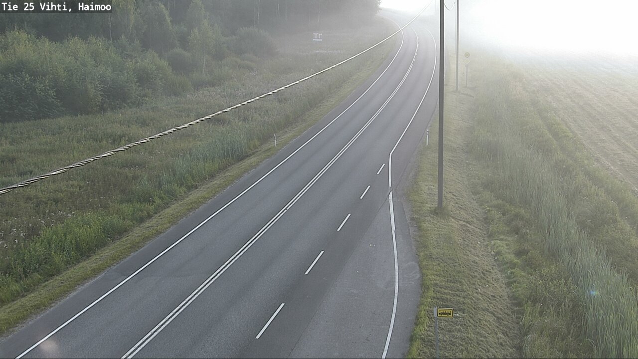 Weather Camera Image Väg 25 Vichtis, Haimoo, Vihti, Uusimaa