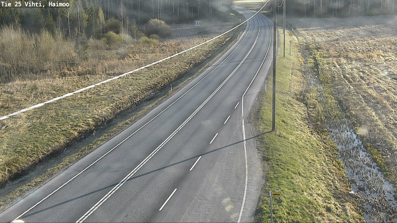 Weather Camera Image Väg 25 Vichtis, Haimoo, Vihti, Uusimaa