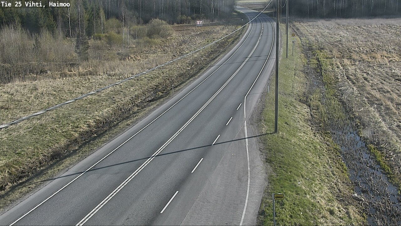 Weather Camera Image Väg 25 Vichtis, Haimoo, Vihti, Uusimaa