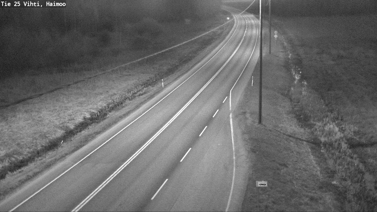 Weather Camera Image Väg 25 Vichtis, Haimoo, Vihti, Uusimaa