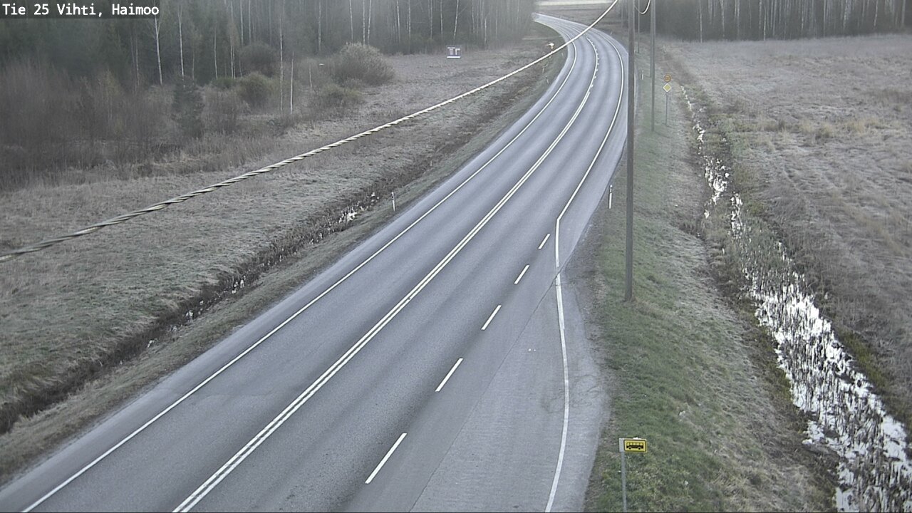 Weather Camera Image Väg 25 Vichtis, Haimoo, Vihti, Uusimaa